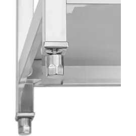 Royal Catering Spültisch 2 Becken Edelstahl 160 x 60 cm -