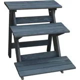 Promadino Blumentreppe 50 x 60 x 56 cm Anthrazit