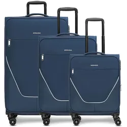 Stratic taska 4-Rollen Kofferset 3tlg. mit Dehnfalte Koffer & Trolleys   Schwarz Herren 
