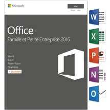 Microsoft Office Home & Business 2016 ESD FR Mac