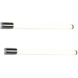Trio LED Bad 2er Set mit Steckdose & Schalter Chrom 79cm