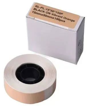 GG Etikettenrolle 150 Einzeletiketten 15 x 50mm Orange