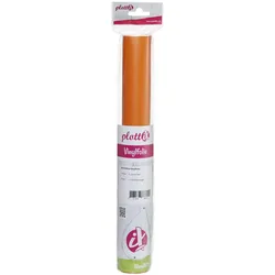 plottiX Wandtattoo-Folie 31.5 cm x 1 m hellrotorange