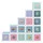 vidaXL Kinderschrank Modular mit 15 Würfeln Blau PP