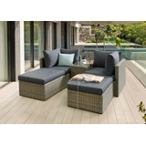 Destiny Ibiza Lounge-Set grau-braun