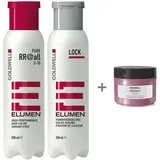 Goldwell Elumen Set - Pure Gy@9 Grau 200ml + Lock Versiegelung 250ml + Kerasilk