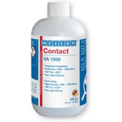 WEICON VA 1500 Cyanacrylat-Klebstoff, Sekundenkleber für Gummi, Metall, saugende und poröse Werkstoffe, 0,5 kg