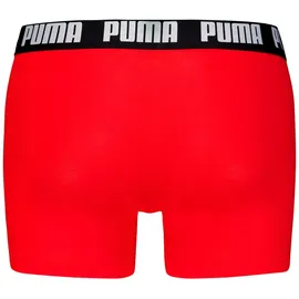 Puma Everyday Basic Boxershorts Schwarz/Rot XL 6er Pack