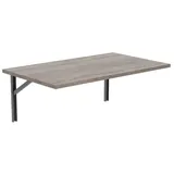 AKKE Klapptisch, Wandklapptisch Wandtisch Küchentisch Schreibtisch Hängetisch 2mm PVC 50 cm x 90 cm