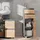 Vicco Midischrank J-Shape Anthrazit/Eiche 30 x 81 cm