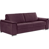 Egoitaliano Schlafsofa Cecilia, modern & elegant, erstklassiger Sitzkomfort, Dauerschläfer, inkl. Matratze und hochwertigem Metallbettrahmen, toller Schlafkomfort lila