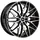 OXIGIN 25 Oxcross 7,5 x 17 5 x 100 ET51 Schwarz Poliert