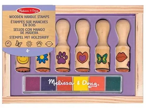 Wooden Handle Stamps Happy Handle Stamp Set