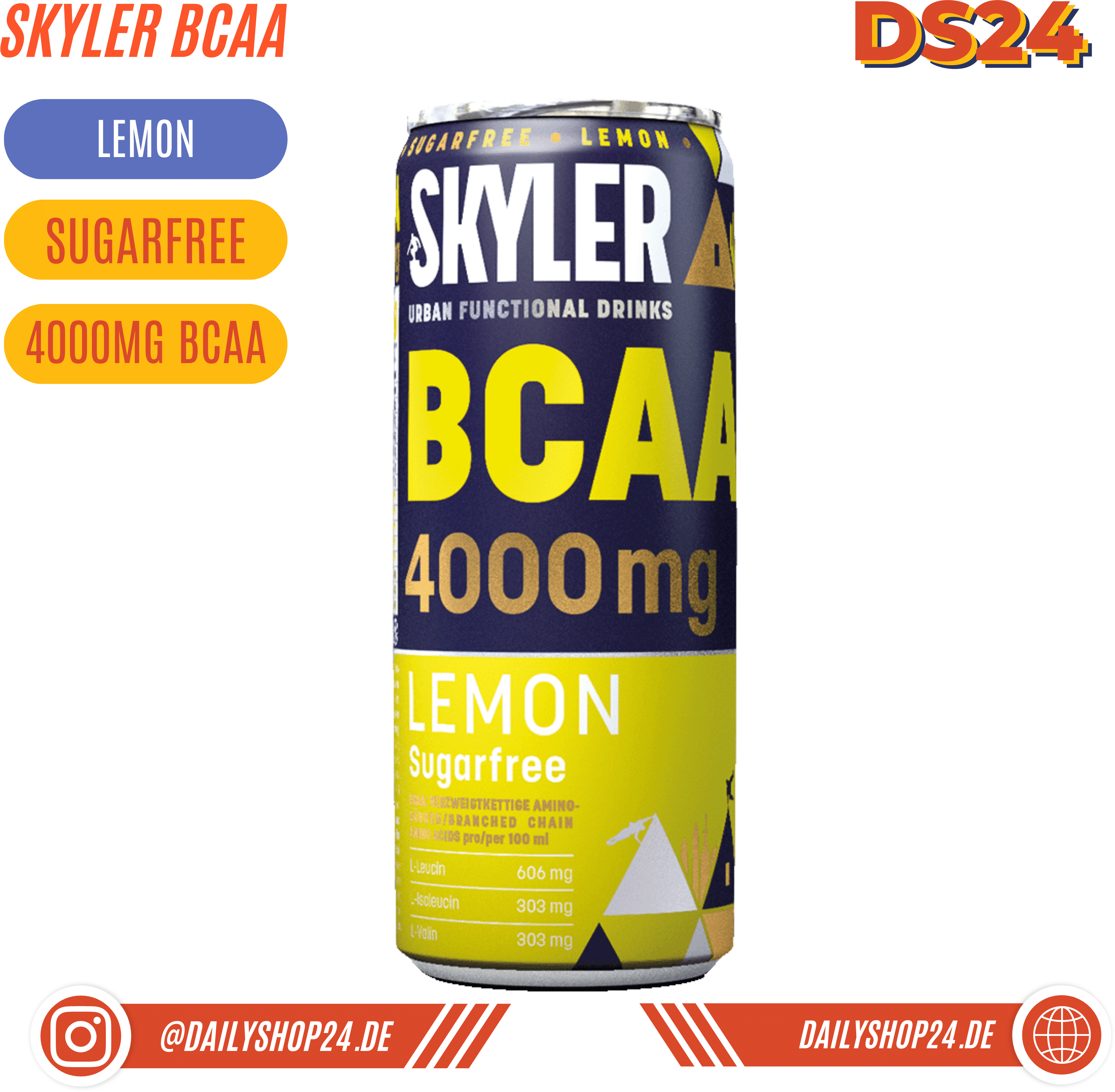 SKYLER BCAA Drink 330ml (zzgl. Pfand) - 1 Dosen / Lemon
