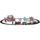 Star Trading Weihnachtslokomotive X-Mas Train mit LED-Beleuchtung