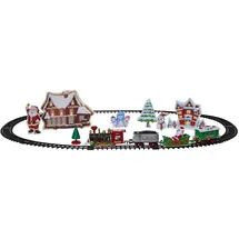 Star Trading Weihnachtslokomotive X-Mas Train mit LED-Beleuchtung