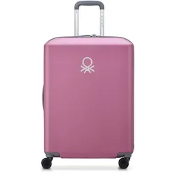 Delsey Paris x United Colors of Benetton UCB Hardside 4-Rollen Trolley 66 cm  rosa