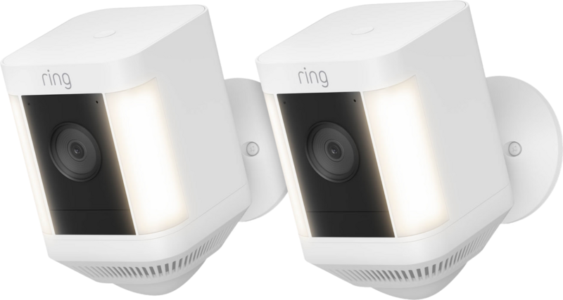 Ring Spotlight Cam Plus - Battery - Weiß - Doppelpack