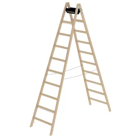 Günzburger Holz-Stehleiter 2 x 10 Sprossen (33220)