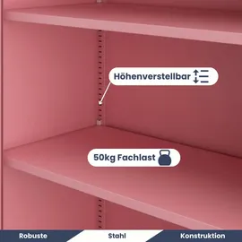 Jan Nowak Vitrinenschrank abschließbar AMELIA Glastüren, 185 x 90 x 40 cm, Wohnzimmer, Wohnwände, Vitrinenschränke