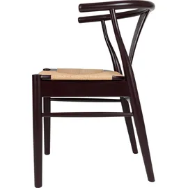 Hammel Furniture Holzstuhl Findahl by Hammel Freja Wasserhyazinthe schwarz 2er Set