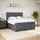 vidaXL Boxspringbett 180 x 200 cm Dunkelgrau