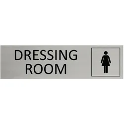CombiCraft Aluminium Türschild Women's Dressing Room 165x45mm mit 3M-Tape