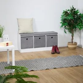 Relaxdays Polsterbank Mehrfarbig 102 x 46 x 32 cm
