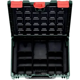 Metabo metaBOX 100S Organizer mit 15 Einsatzboxen u. transparentem Kofferdeckel