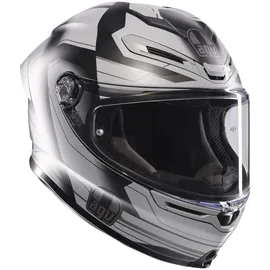 AGV K6 S Ultrasonic Integralhelm - Matt Schwarz/Hellgrau / M