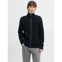JACK & JONES Strickjacke JJEPERFECT KNIT ZIP CARDIGAN SN blau M (50)