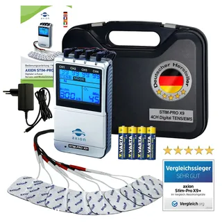 Axion STIM-PRO X9+ TENS-Gerät Elektroden grau