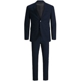 JACK & JONES Anzug 'Franco' & Jones Herren JPRFRANCO Suit NOOS Business-Anzug Hosen-Set, Dark Navy, 56