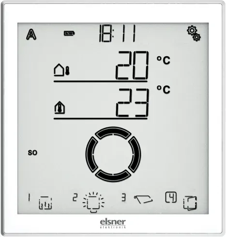 elsner Solexa II-Display, weiß / alu Funk-Steuerung (Display einzeln) #10144