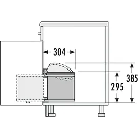 HAILO AS Mono 12 l edelstahl/schwarz