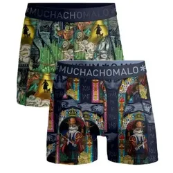 Muchachomalo 2P Puss Boots Wizard Oz Boxer Mixed Baumwolle Large Herren