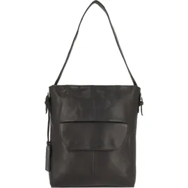 Cowboysbag Brampton Schultertasche Leder 28 cm Laptopfach schwarz