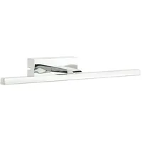 Licht-Erlebnisse Wandspiegelleuchte VAN GOGH Chrom Aluminium Kunststoff IP44 1x9W