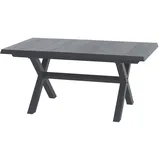 Siena Garden Sincro Ausziehtisch 200 x 90 x 77 cm Grau