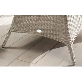 Destiny »MALAGA LUNA«, 6 Sessel, 1x Drehteller), (Set,19-tlg., 6xSessel, 1 Tisch Ø 150x75 cm), Aluminium, Polyrattan, Polyester, Sitzmöbel-Sets, inkl. Auflagen