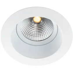 SLC OneSoft LED Deckeneinbauleuchte weiß rund 3000K dimmbar IP54 36°