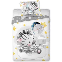 OEM Babybettwäscheset 100x135 Zebra Kuscheltiere