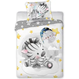 OEM Babybettwäscheset 100x135 Zebra Kuscheltiere