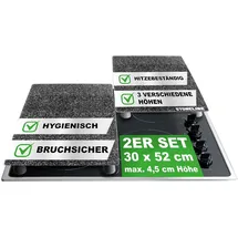 STONELINE Das Original Herdabdeckplatten / Schneideplatten schwarz 2 St.