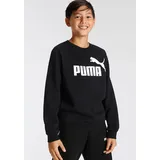 Puma Jungen Ess Big Logo Crew Fl B Sweater, Puma Black, 152