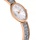 Swarovski Crystal Rock Oval Uhr, Roséfarbene Damenuhr mit Edlem Zifferblatt, Swarovski Kristallen und Verstellbarem Metallarmband