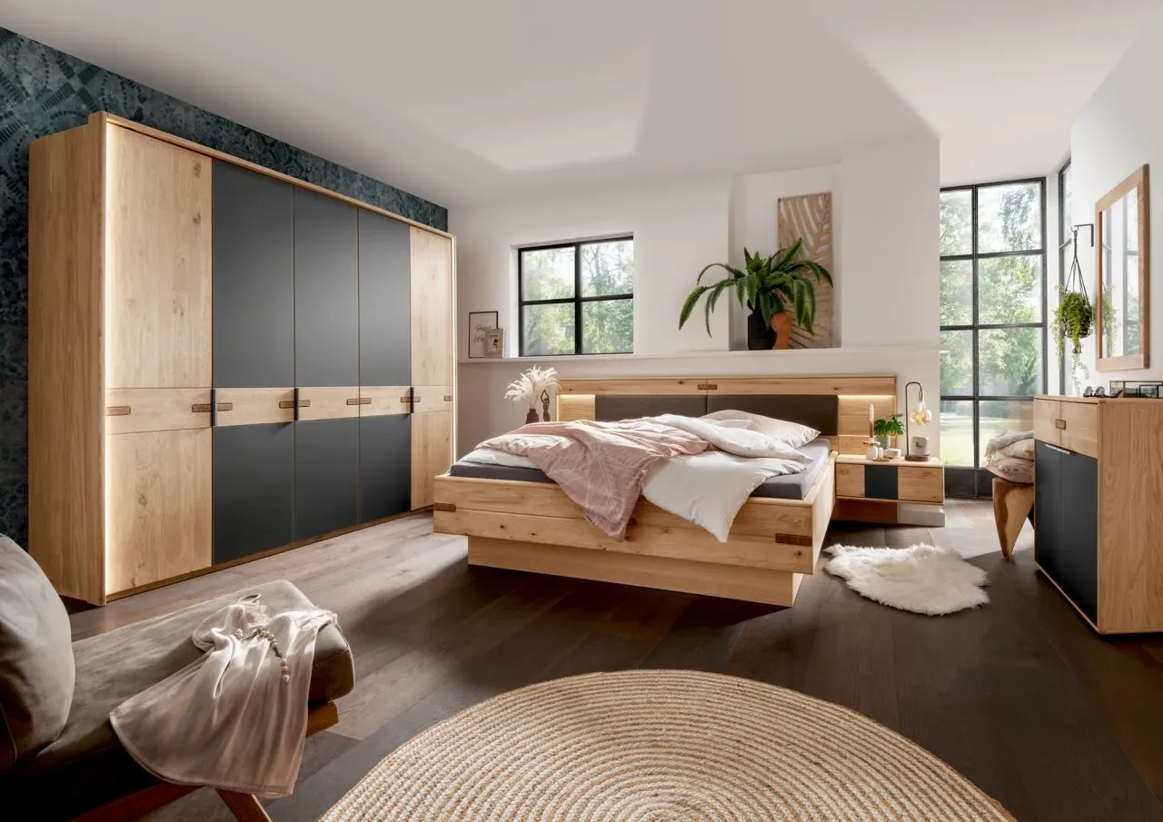 Linea Natura Schlafzimmer TABILO - B/H/T ca. 214.30x60.50x247.10