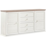 hom'in Hom`in Sideboard Grau, Weiß, - 180x89x43 cm,