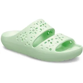 Crocs Classic Floral Cut Out Sandal - Jade Tint EU 39-40