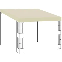 vidaXL Wand-Pavillon 3x3 m Creme Stoff